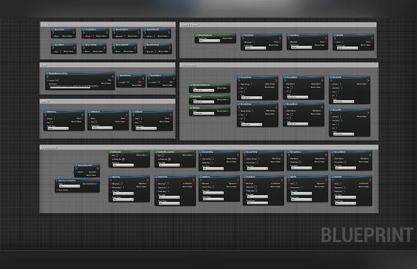 加密助手蓝图库 - Crypto Helper Blueprint Library