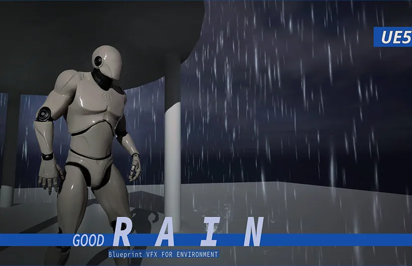 逼真的降雨雨水效果 - GOOD FX : Rain