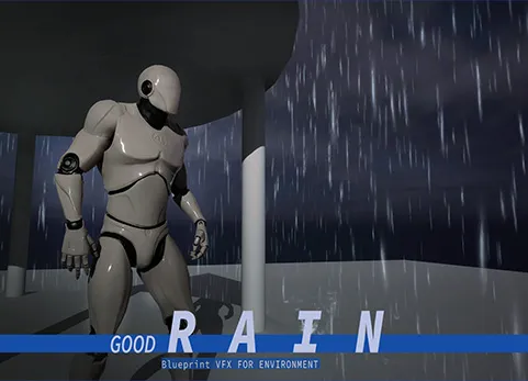 逼真的降雨雨水效果 - GOOD FX : Rain