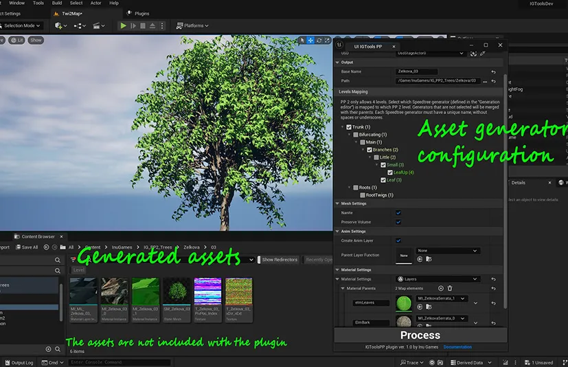 Speedtree树导入到UE - IGToolsPP: Speedtree to Pivot Painter 2.0