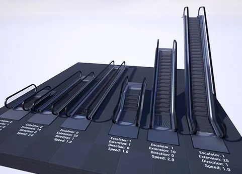 自动扶梯和自动人行道 - Procedural Escalator & Travelator