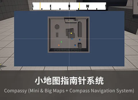 迷你和大地图+指南针导航系统 - Compassy (Mini & Big Maps + Compass Navigation System)