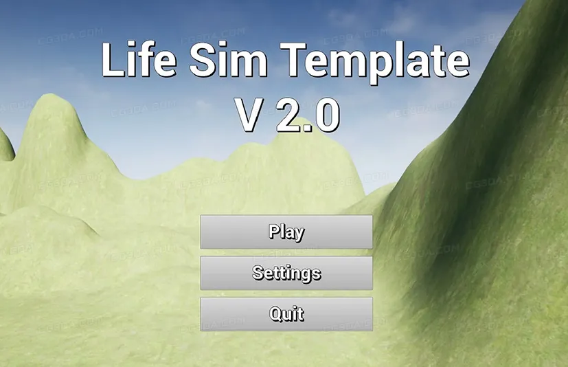 生活模拟蓝图模板-Life Sim Template