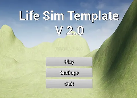 生活模拟蓝图模板-Life Sim Template