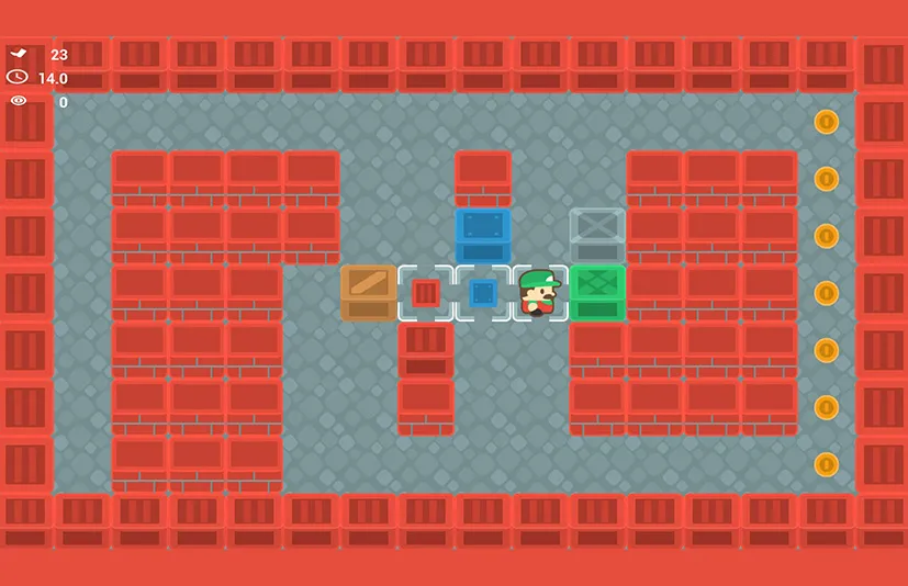 推箱子2D游戏模板 - Push Push Puzzle 2D Kit