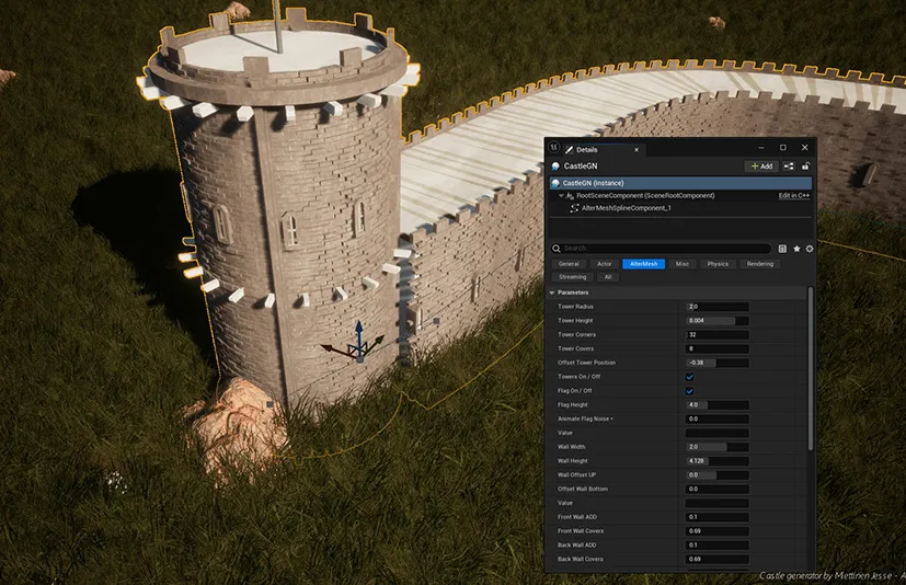 UE桥接Blender几何节点 - AlterMesh - Geometry Nodes in Unreal