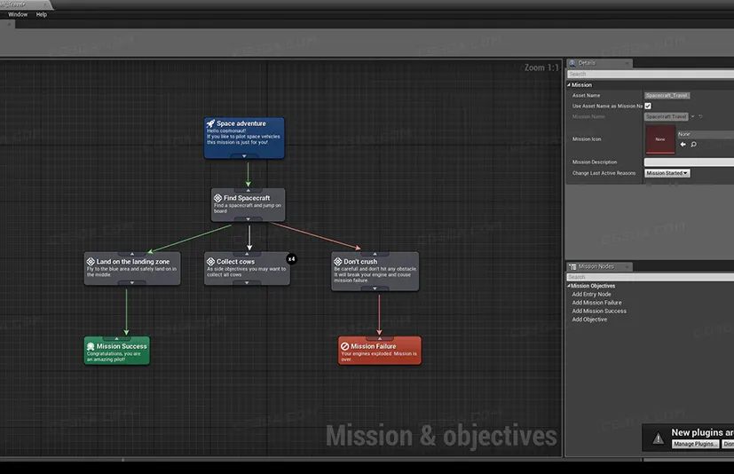 任务目标创建插件-Mission & Objectives