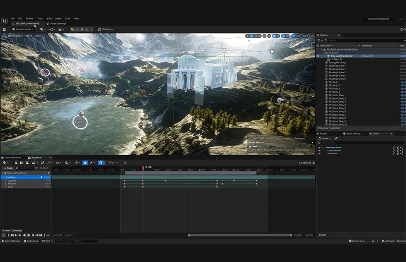 运行时实时变换关卡 - LevelController2 (Transform Levels At Runtime In Realtime)