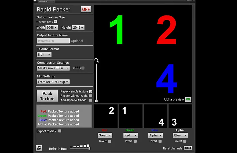 纹理工具集 - Rapid Packer Textures Toolset