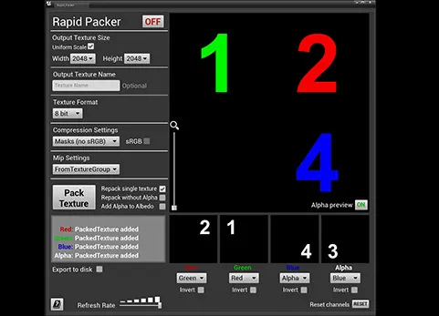 纹理工具集 - Rapid Packer Textures Toolset