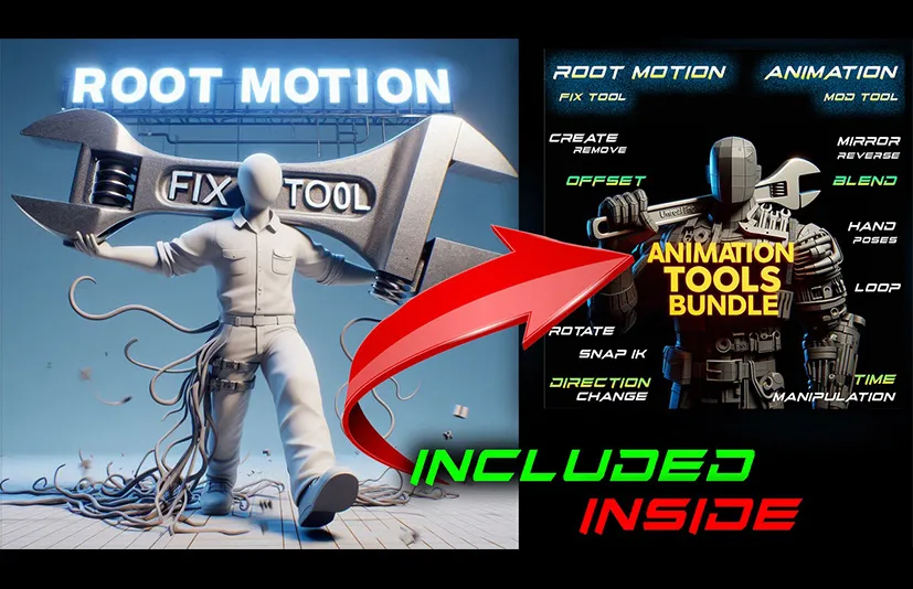 动作捕捉动画根运动清理与修复工具 - Root Motion Fix Tool