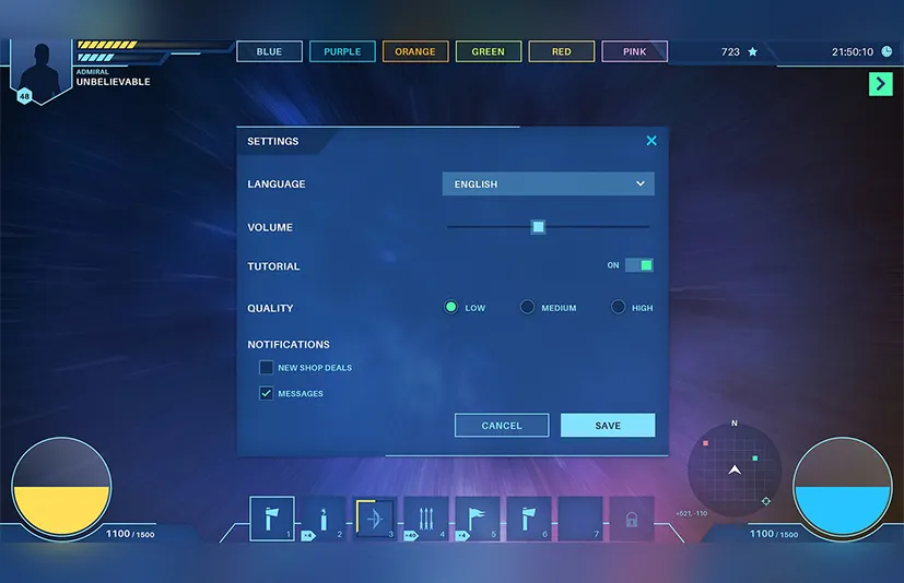 科幻/现代平面主题 GUI/UI 套件 - 6 个主题 + PSD、AI 源 - Scifi / Modern flat themed GUI / UI kit - 6 themes + PSD, AI sources
