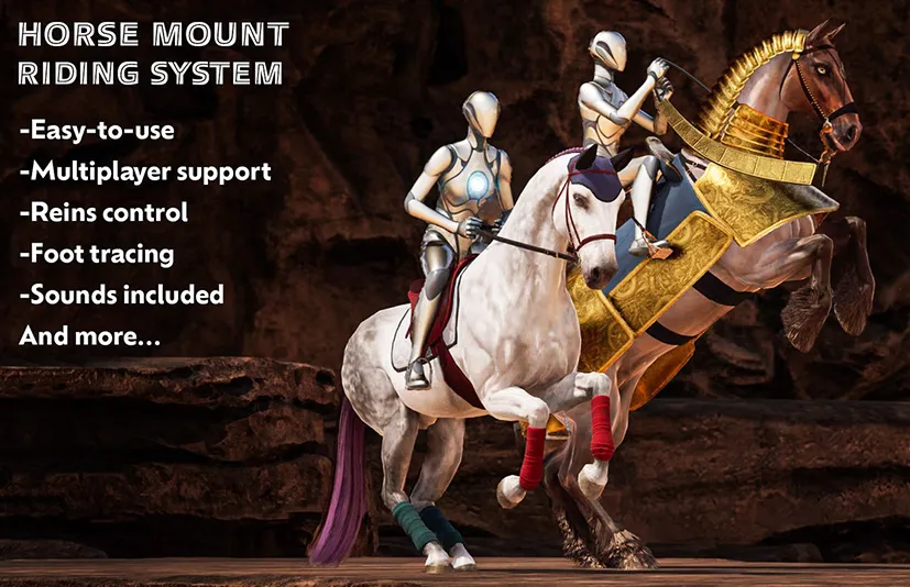 完整的骑马系统：可骑乘的坐骑 - Complete Horse Riding System Rideable Mount