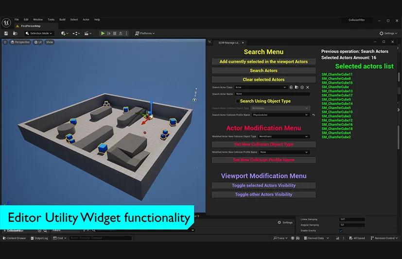 碰撞预设过滤器 - 编辑器内碰撞预设调试工具 - Collision Preset Filter - In Editor Collision Preset Debugging Tool