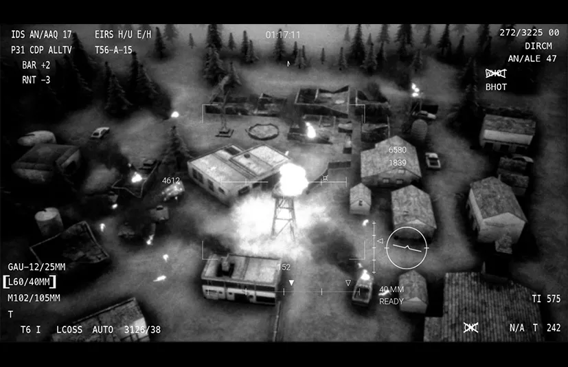 武装直升机迷你游戏 - Death From Above - Gunship Mini-Game