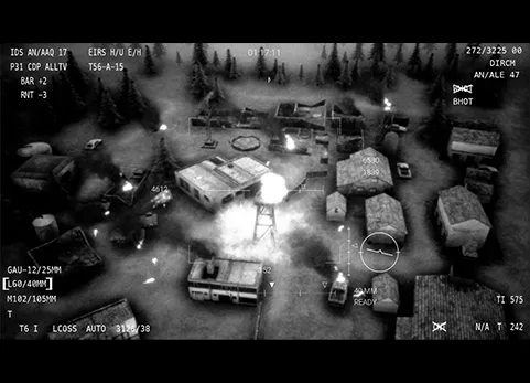 武装直升机迷你游戏 - Death From Above - Gunship Mini-Game
