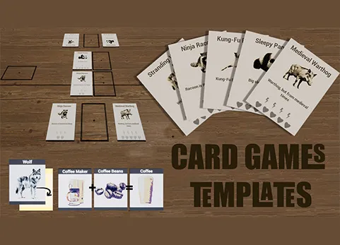 纸牌游戏模板 - Card Games Templates