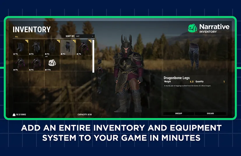 叙述性库存 - 库存和设备系统 - Narrative Inventory - Inventory & Equipment System