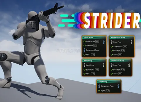 程序动画扭曲插件-Strider - Animation Warping
