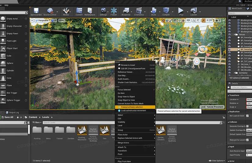 冻结插件-Freezer - lock selection in editor