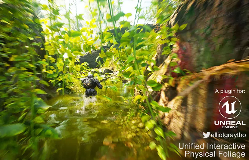 植物交互碰撞插件-UIPF - Unified Interactive Physical Foliage