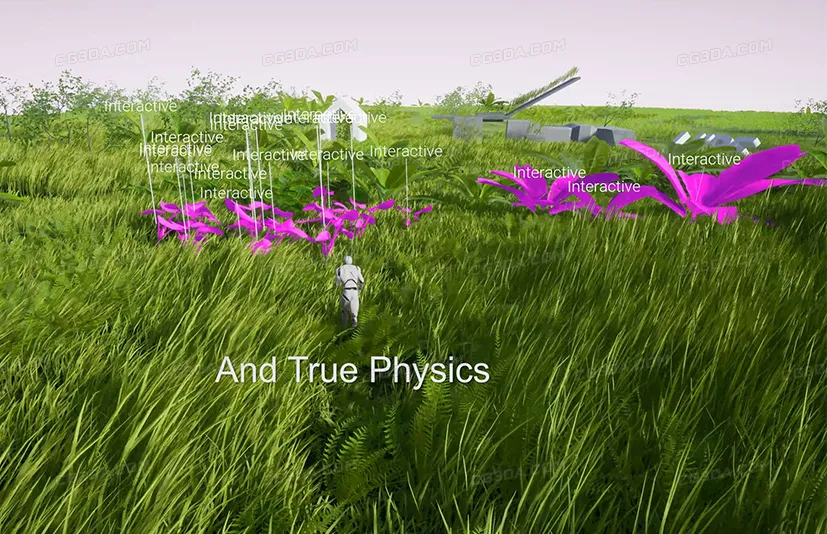 植物交互碰撞插件-UIPF - Unified Interactive Physical Foliage