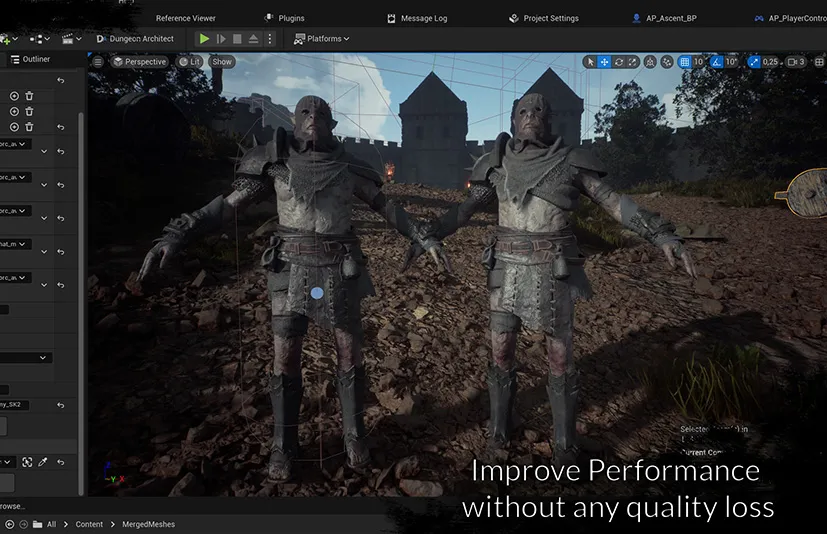 骨架网格体合并插件 - Skeletal Mesh Merger V1.3