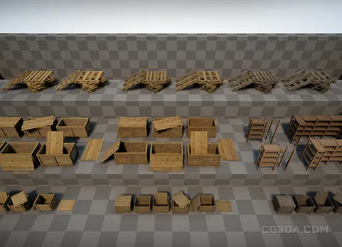 木箱木柜木板-Wooden Storage Pack
