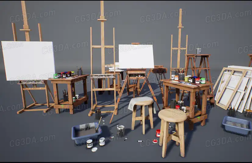 美术室绘画工具-High Quality Painting Art Supplies