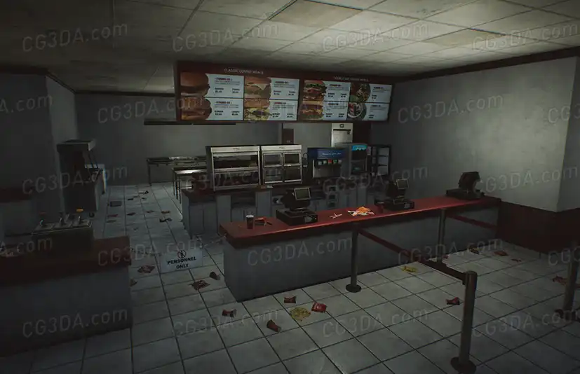 废弃的快餐店-Abandoned Fast Food Building