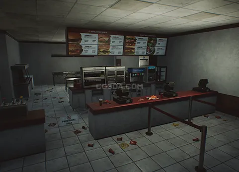 废弃的快餐店-Abandoned Fast Food Building