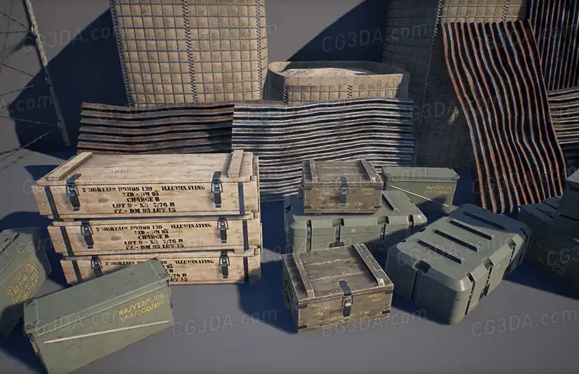 军事武器道具包-Military Props Pack