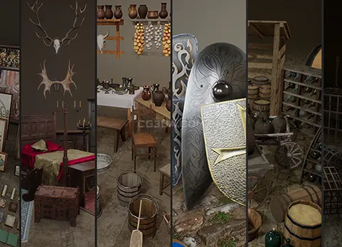中世纪道具套件-Medieval Props: Kit