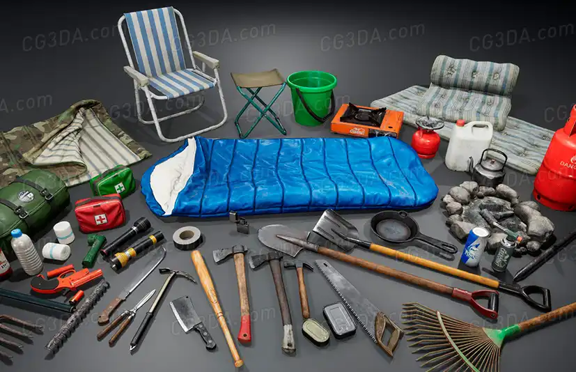 野外生存物品资源包-Survival Items V2