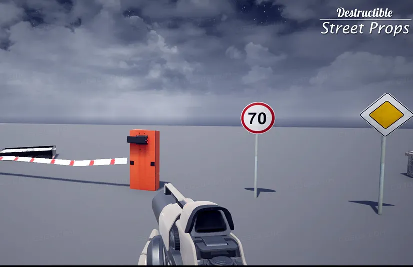 可破坏的街道道具-Destructible Street Props
