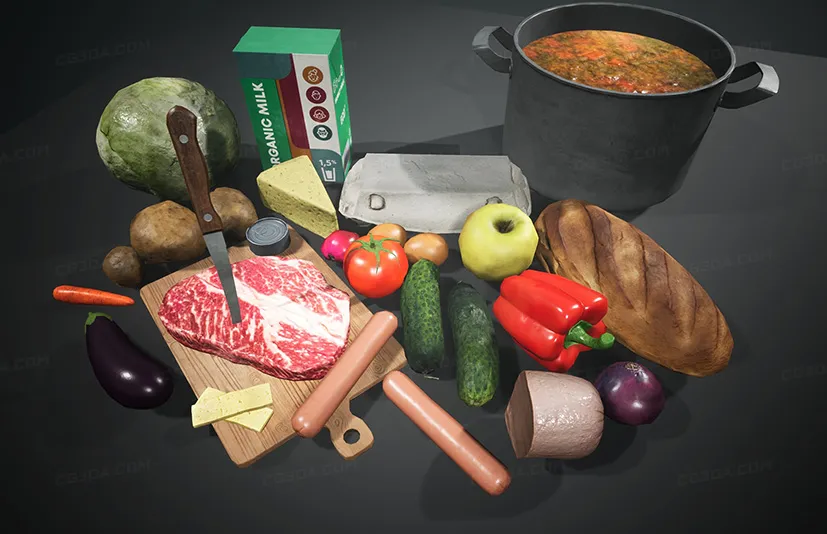 食物道具包-Food Props Pack