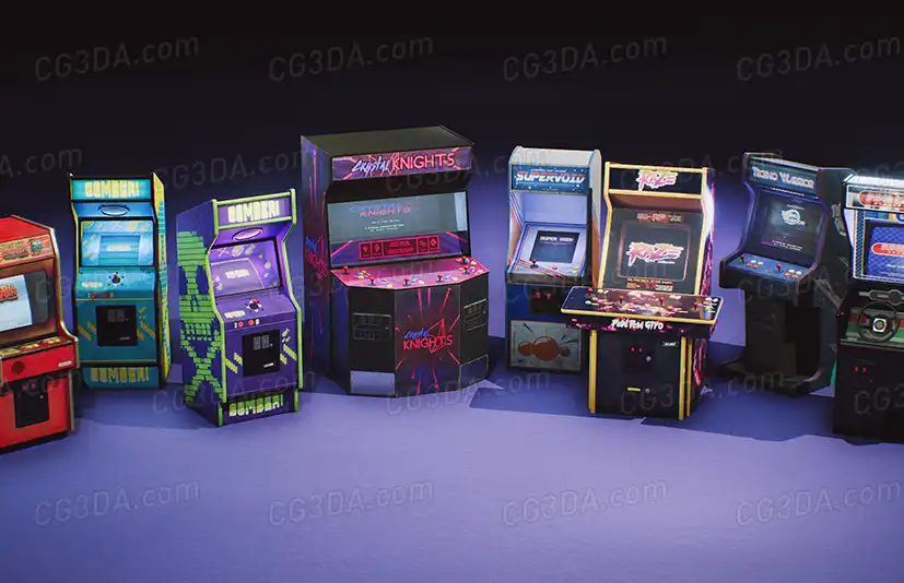 街机游戏机-Arcade Machine Props VOL.1