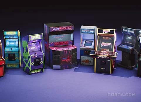 街机游戏机-Arcade Machine Props VOL.1