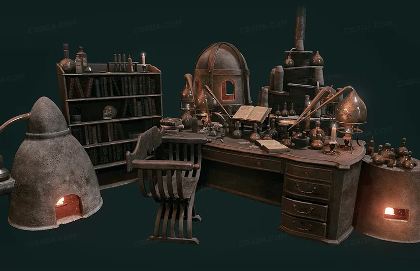 中世纪炼金术道具-Medieval Alchemist