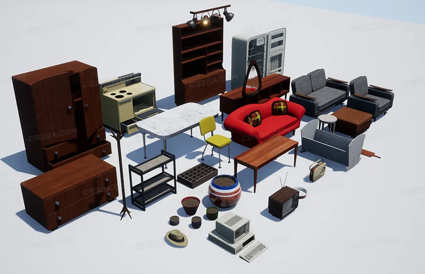 19年代房屋道具 - Mid-century House Props