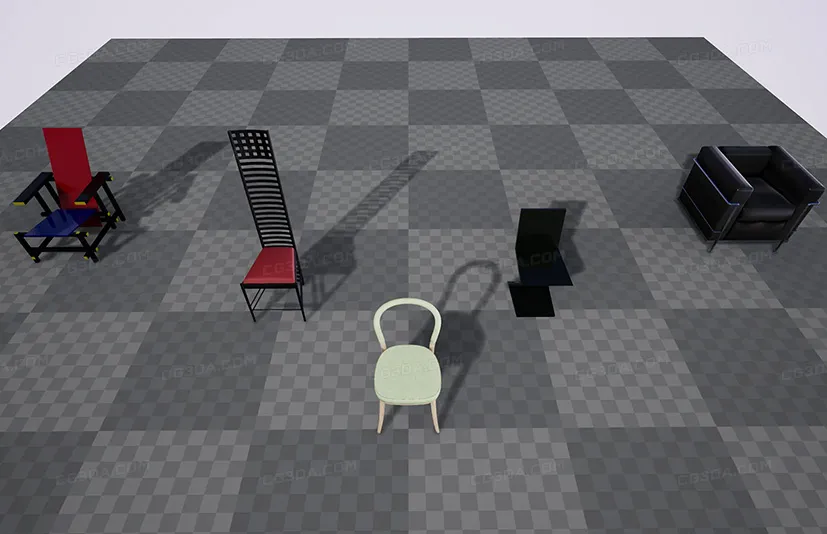 设计史著名椅子 - Modern Chairs Pack