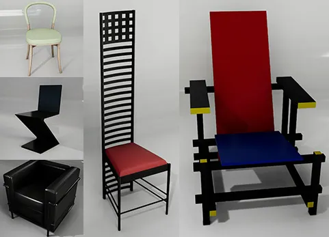 设计史著名椅子 - Modern Chairs Pack
