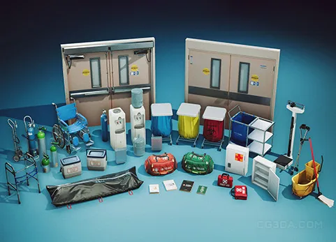 现代医疗道具 - Modern Hospital Props VOL.1