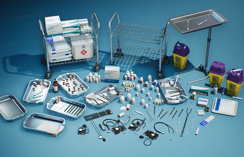 现代医疗道具 - Modern Hospital Props VOL.2