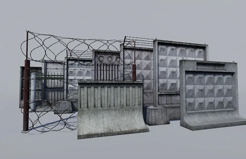 模块化混凝土和金属围栏包-Modular Concrete and Metallic Fence Pack