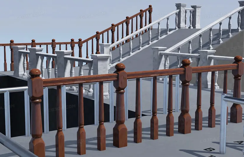 程序化扶手 - Impromptu Procedural Handrails