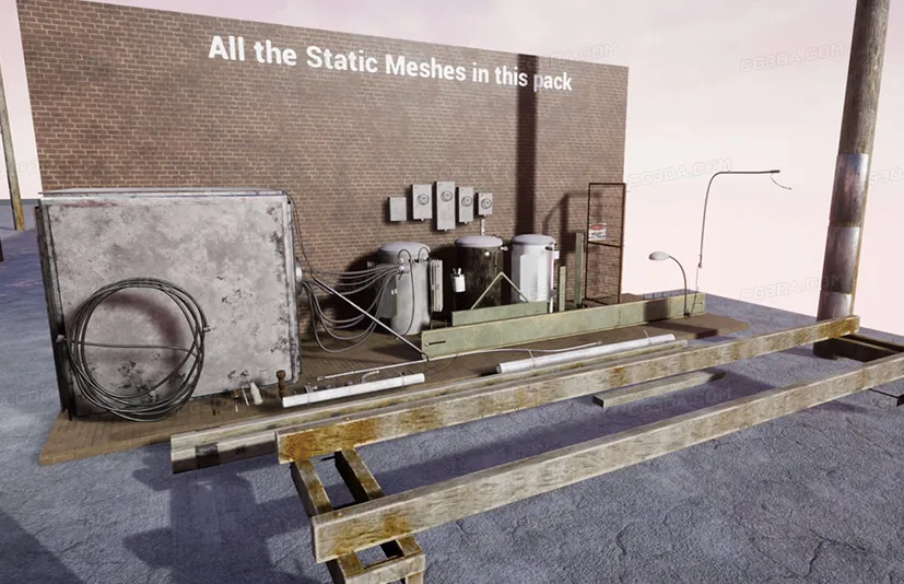 程序化公用塔和电表 - Procedural Utility Tower and Electric Meters