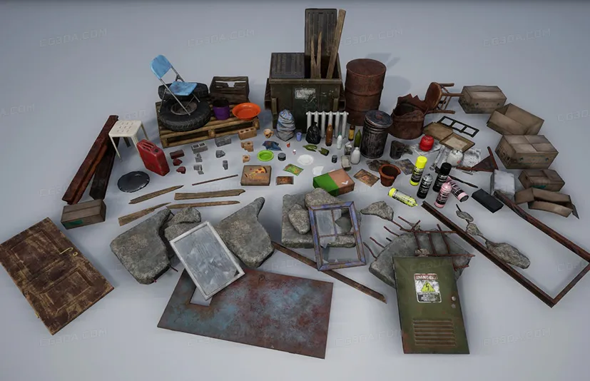 瓦砾碎片垃圾包 - Rubble Debris Trash Pack