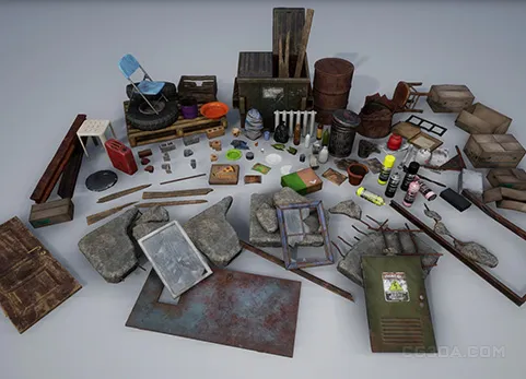 瓦砾碎片垃圾包 - Rubble Debris Trash Pack