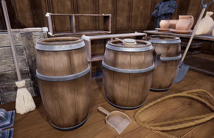 风格化的中世纪道具 - Stylized Medieval Props